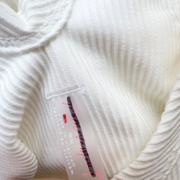 New Free People Tie Breaker Tennis Dress Drop Waist Pleated Skirt White Medium - Picture 8 of 10